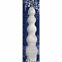 Doc Johnson Vibrators White Nights 7" Ribbed Vibe