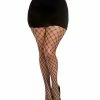 Dreamgirl International Lingerie Double Knitted Fence Net Pantyhose