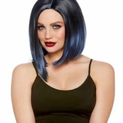 Dreamgirl International Faux Ombre Blunt Bob Adjustable Wig