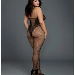 Dreamgirl International Fishnet Bodystocking With Knitted Teddy Design