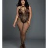 Dreamgirl International Fishnet Bodystocking With Knitted Teddy Design