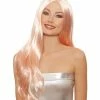 Dreamgirl International Lingerie Long Straight Layered Adjustable Wig - Rose Gold