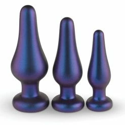 EDC Hueman Comets Butt Plug Set Of 3 - Purple Anal Toys