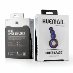 EDC Hueman Outer Space Vibrating Anal Plug - Purple