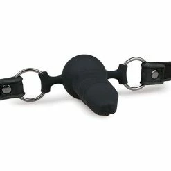 EDC Kink & BDSM Easy Toys Ball Gag With Silicone Dong - Black