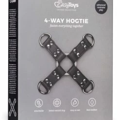 EDC Easy Toys Faux Leather Hogtie - Black Kink & BDSM