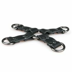 EDC Easy Toys Faux Leather Hogtie - Black Kink & BDSM