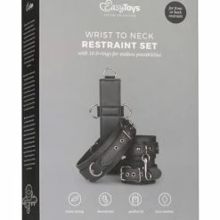 EDC Kink & BDSM Easy Toys Neck To Wrist Restraint Set - Black