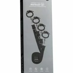 EDC Kink & BDSM Easy Toys Under Mattress Bondage Set - Black