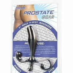 Electric Eel Blue Line C&B 5" Male P-Spot Massager - Black