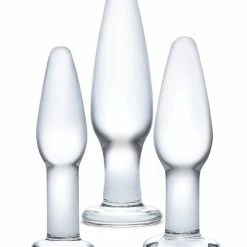 Electric Eel Glas 3 Piece Glass Anal Training Kit Anal Toys