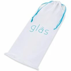 Electric Eel Glas 7.25" Glass Beaded Butt Plug - Clear