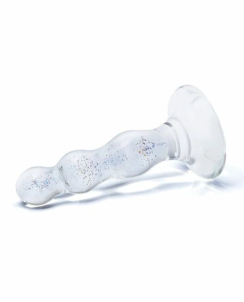 Electric Eel Glas Triple Play Beaded Butt Plug - Clear