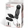 Electric Eel Lux Fetish 4.5" Inflatable Vibrating Plug - Black Anal Toys