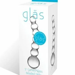 Electric Eel Dildos Glas 5" Curved Glass Beaded Dildo