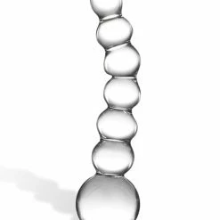 Electric Eel Dildos Glas 5" Curved Glass Beaded Dildo