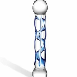 Electric Eel Glas 6.5" Tip Textured Glass Dildo Dildos