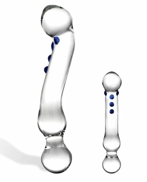 Electric Eel Glas 6" Curved G-Spot Glass Dildo