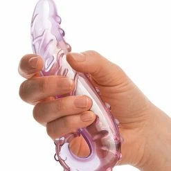 Electric Eel Glas 6" Lick-it Glass Dildo - Pink Dildos