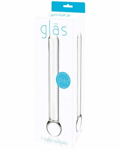 Electric Eel Dildos Glas 7" Straight Glass Dildo - Clear