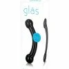 Electric Eel Glas Double Bull Glass Dildo - Black