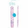 Electric Eel Dildos Glas Purple Rose Nubby Glass Dildo
