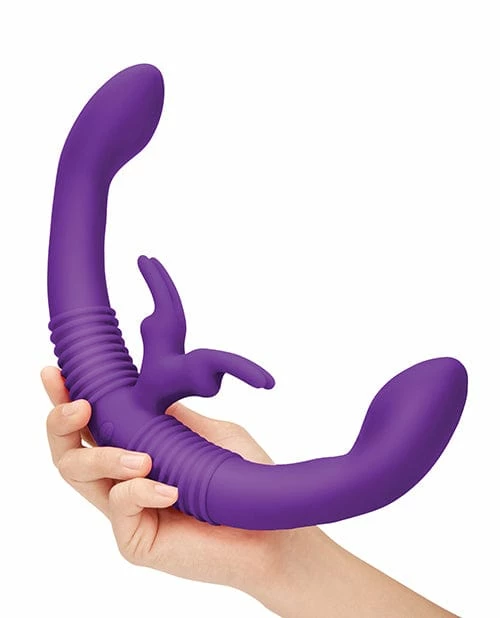 Electric Eel Together Female Intimacy Vibe With Remote - Purple Dildos