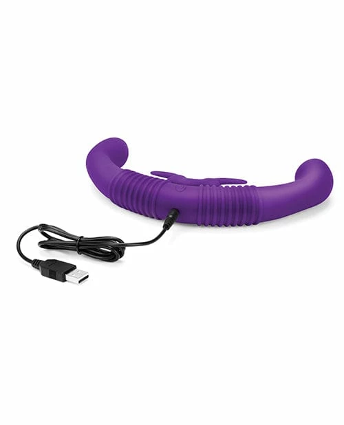 Electric Eel Together Female Intimacy Vibe With Remote - Purple Dildos