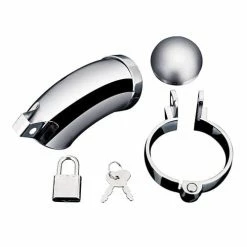 Electric Eel Kink & BDSM Blue Line Submission Cage - Silver