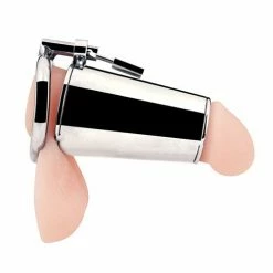 Electric Eel Blue Line Ultimate Cock Tease Cage - Silver