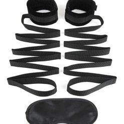Electric Eel Lux Fetish Bondage Bed Strap Restraint System - 2 Piece Set Kink & BDSM