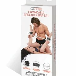 Electric Eel Lux Fetish Expandable Bar Spreader Set With Leatherette Cuffs Kink & BDSM