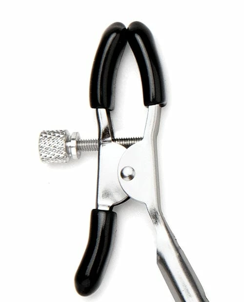 Electric Eel Kink & BDSM Lux Fetish Feather Nipple Clips - Black