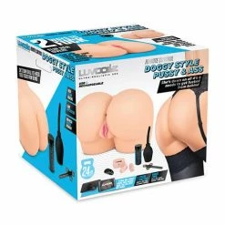 Electric Eel Luvdolz Remote Control Rechargeable Doggy Style Pussy & Ass W-douche - Ivory