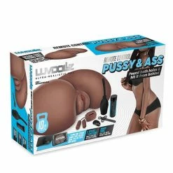 Electric Eel Luvdolz Remote Control Rechargeable Pussy & Ass With Douche - Mocha