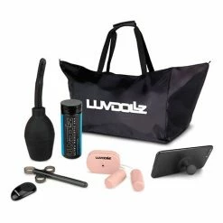 Electric Eel Penis Toys Luvdolz Remote Control Rechargeable Spread Eagle Pussy & Ass With Douche - Ivory
