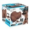 Electric Eel Luvdolz Remote Control Rechargeable Spread Eagle Pussy & Ass With Douche - Mocha
