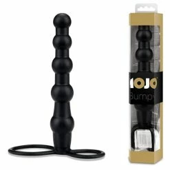 Electric Eel Mojo Bumpy Silicone Strap On - Black Penis Toys