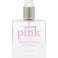 Empowered Products Pink Silicone Lube - 4 Oz. Glass Bottle Lubes