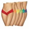 Escante Lingerie 6 Pc Low Rise Neon Pride Panty Pack Asst. Colors O-s