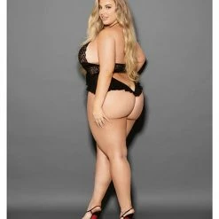 Escante Euphoria Open Flirty Teddy Black-red Qn