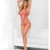 Escante Barely There Teddy Coral-Pink One Size Fits Most