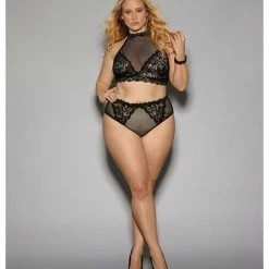 Escante Euphoria Bra Set With Detachable Garters & Hose Lingerie