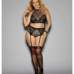 Escante Euphoria Bra Set With Detachable Garters & Hose Lingerie