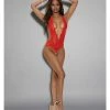 Escante Lingerie Euphoria Pearl Teddy Red One Size Fits Most