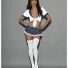 Escante Lingerie Euphoria Sexy School Girl Blue Plaid One Size Fits Most