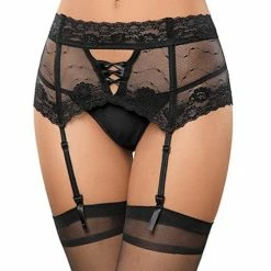 Escante Lace Garterbelt With Boning Lingerie