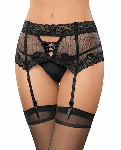 Escante Lace Garterbelt With Boning Lingerie