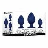 Evolved Novelties Anal Toys Evolved Get Your Groove On 3 Piece Silicone Anal Plug Set - Blue