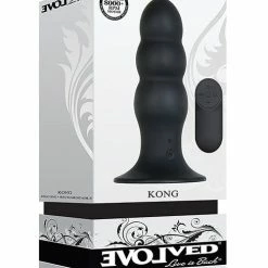 Evolved Novelties Evolved Kong Rechargeable Anal Plug - Black